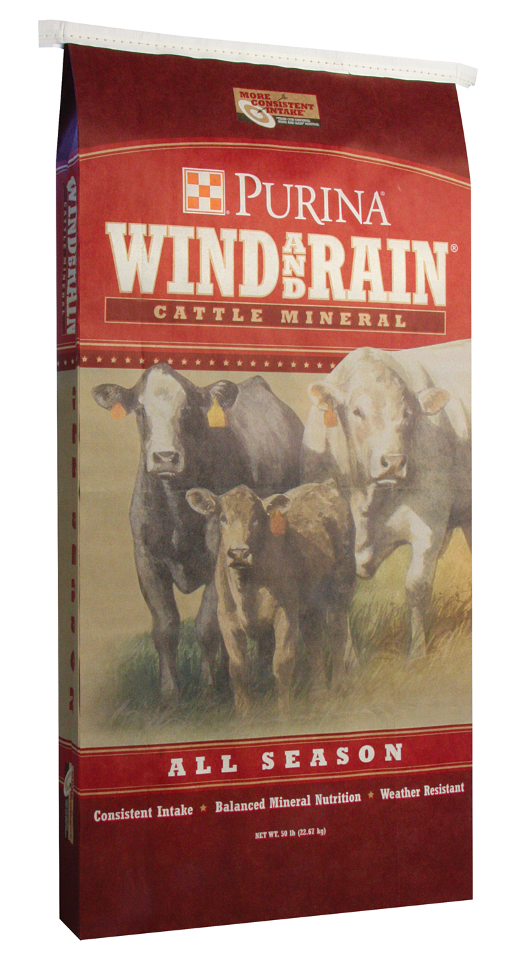 purina wind and rain all season cattle mineral-https://www.jandnfeedandseed.com